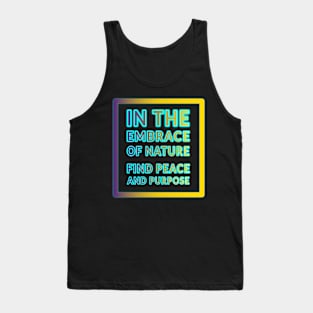 Earth's Voice: Spreading Awareness through Typography for Environmental Causes" Tank Top